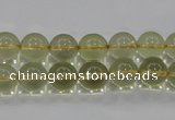 CLQ51 15.5 inches 8mm round natural lemon quartz beads wholesale