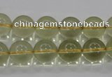 CLQ53 15.5 inches 12mm round natural lemon quartz beads wholesale