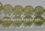 CLQ54 15.5 inches 14mm round natural lemon quartz beads wholesale