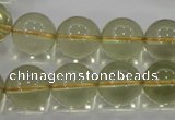 CLQ55 15.5 inches 16mm round natural lemon quartz beads wholesale