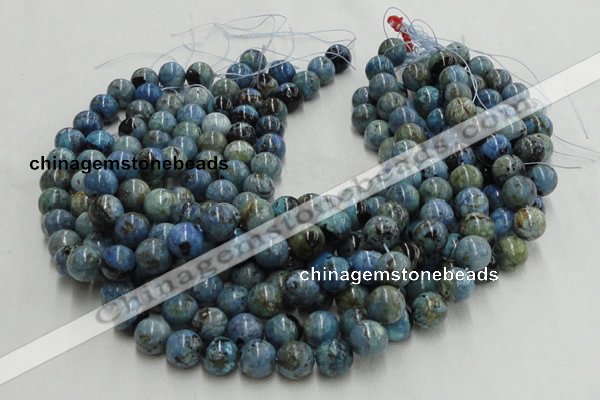 CLR05 16 inches 14mm round larimar gemstone beads wholesale