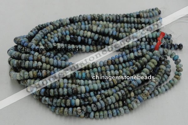 CLR06 16 inches 5*8mm rondelle larimar gemstone beads wholesale