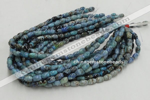 CLR07 16 inches 8*12mm rice larimar gemstone beads wholesale