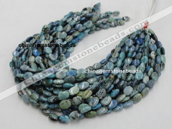 CLR10 16 inches 10*14mm oval larimar gemstone beads wholesale