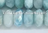 CLR114 15.5 inches 5*9mm faceted rondelle natural larimar beads