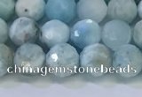 CLR118 15.5 inches 5.5mm faceted round larimar gemstone beads