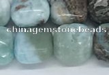 CLR125 15.5 inches 8*8mm square larimar gemstone beads