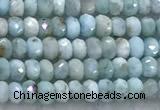 CLR159 15 inches 2*3mm faceted rondelle larimar beads wholesale