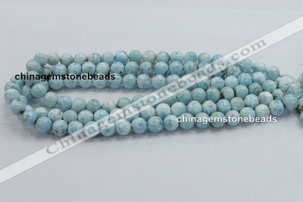 CLR17 15.5 inches 10mm round grade A natural larimar gemstone beads