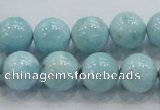 CLR18 15.5 inches 12mm round grade A natural larimar gemstone beads