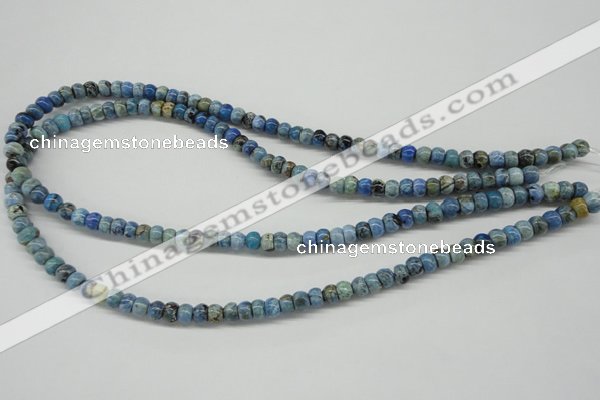 CLR200 15.5 inches 4*6mm rondelle larimar gemstone beads