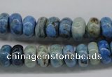 CLR202 15.5 inches 6*10mm rondelle larimar gemstone beads