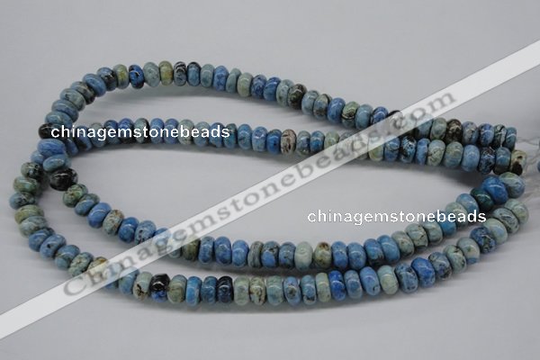 CLR202 15.5 inches 6*10mm rondelle larimar gemstone beads