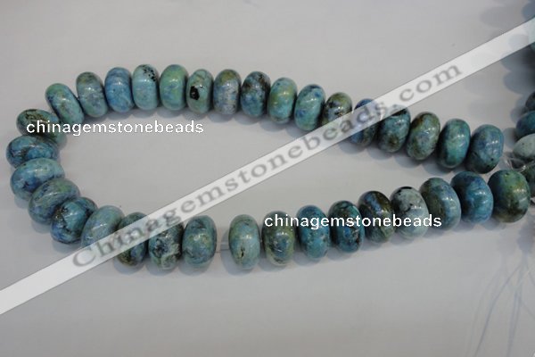 CLR204 15.5 inches 12*20mm rondelle larimar gemstone beads