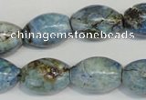 CLR206 15.5 inches 13*18mm rice larimar gemstone beads