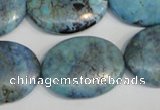 CLR216 15.5 inches 22*30mm oval larimar gemstone beads