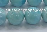 CLR23 15.5 inches 18mm round grade AA natural larimar gemstone beads