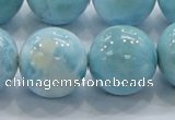 CLR24 15.5 inches 20mm round grade AA natural larimar gemstone beads