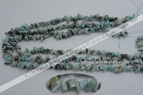 CLR30 15.5 inches natural larimar gemstone chip beads wholesale