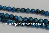 CLR300 15.5 inches 4mm round dyed larimar gemstone beads