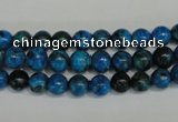 CLR301 15.5 inches 6mm round dyed larimar gemstone beads