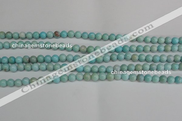 CLR351 15.5 inches 6mm round dyed larimar gemstone beads