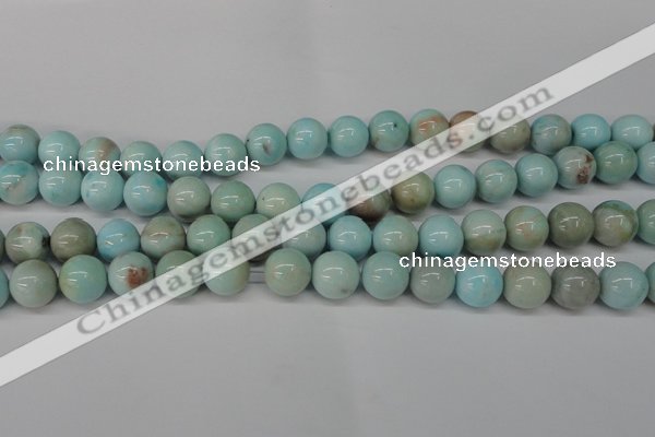 CLR354 15.5 inches 12mm round dyed larimar gemstone beads