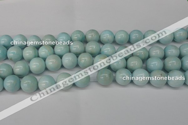 CLR356 15.5 inches 16mm round dyed larimar gemstone beads