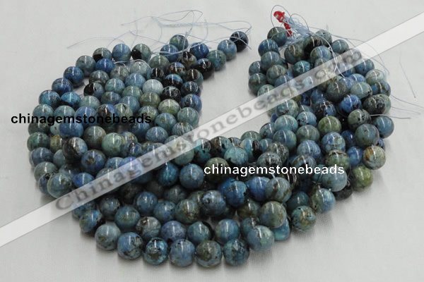 CLR37 16 inches 4mm round larimar gemstone beads wholesale