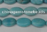 CLR371 15.5 inches 8*12mm oval dyed larimar gemstone beads