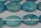 CLR373 15.5 inches 12*16mm oval dyed larimar gemstone beads