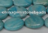 CLR374 15.5 inches 13*18mm oval dyed larimar gemstone beads