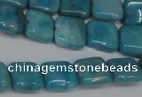 CLR380 15.5 inches 10*10mm square dyed larimar gemstone beads