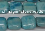 CLR381 15.5 inches 12*12mm square dyed larimar gemstone beads