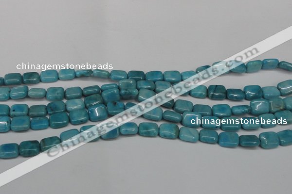 CLR390 15.5 inches 8*10mm rectangle dyed larimar gemstone beads