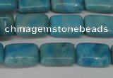 CLR391 15.5 inches 8*12mm rectangle dyed larimar gemstone beads