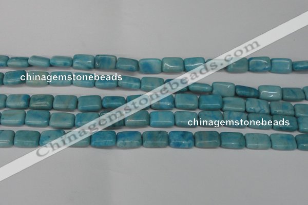 CLR391 15.5 inches 8*12mm rectangle dyed larimar gemstone beads