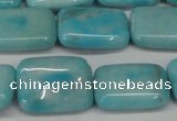 CLR393 15.5 inches 12*16mm rectangle dyed larimar gemstone beads