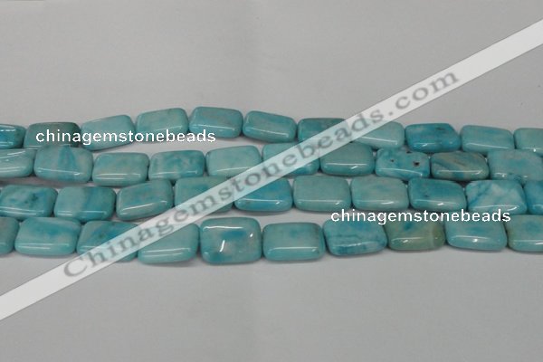 CLR394 15.5 inches 13*18mm rectangle dyed larimar gemstone beads