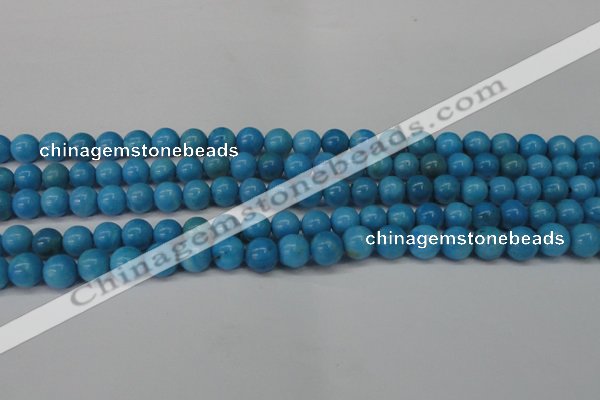 CLR401 15.5 inches 6mm round dyed larimar gemstone beads