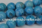 CLR403 15.5 inches 10mm round dyed larimar gemstone beads