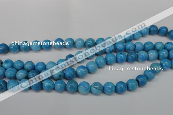 CLR403 15.5 inches 10mm round dyed larimar gemstone beads