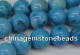 CLR404 15.5 inches 12mm round dyed larimar gemstone beads