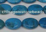 CLR420 15.5 inches 8*12mm oval dyed larimar gemstone beads