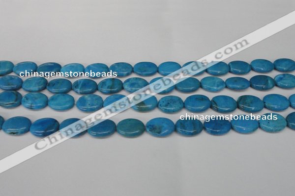 CLR420 15.5 inches 8*12mm oval dyed larimar gemstone beads