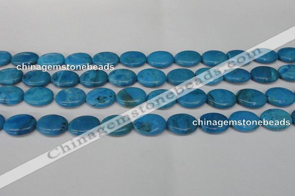 CLR421 15.5 inches 10*14mm oval dyed larimar gemstone beads