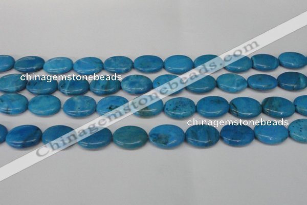 CLR422 15.5 inches 12*16mm oval dyed larimar gemstone beads