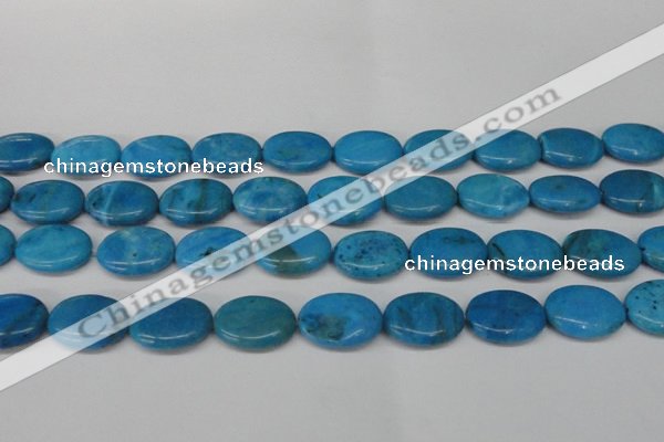 CLR423 15.5 inches 13*18mm oval dyed larimar gemstone beads