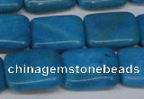 CLR442 15.5 inches 12*16mm rectangle dyed larimar gemstone beads