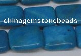 CLR443 15.5 inches 13*18mm rectangle dyed larimar gemstone beads